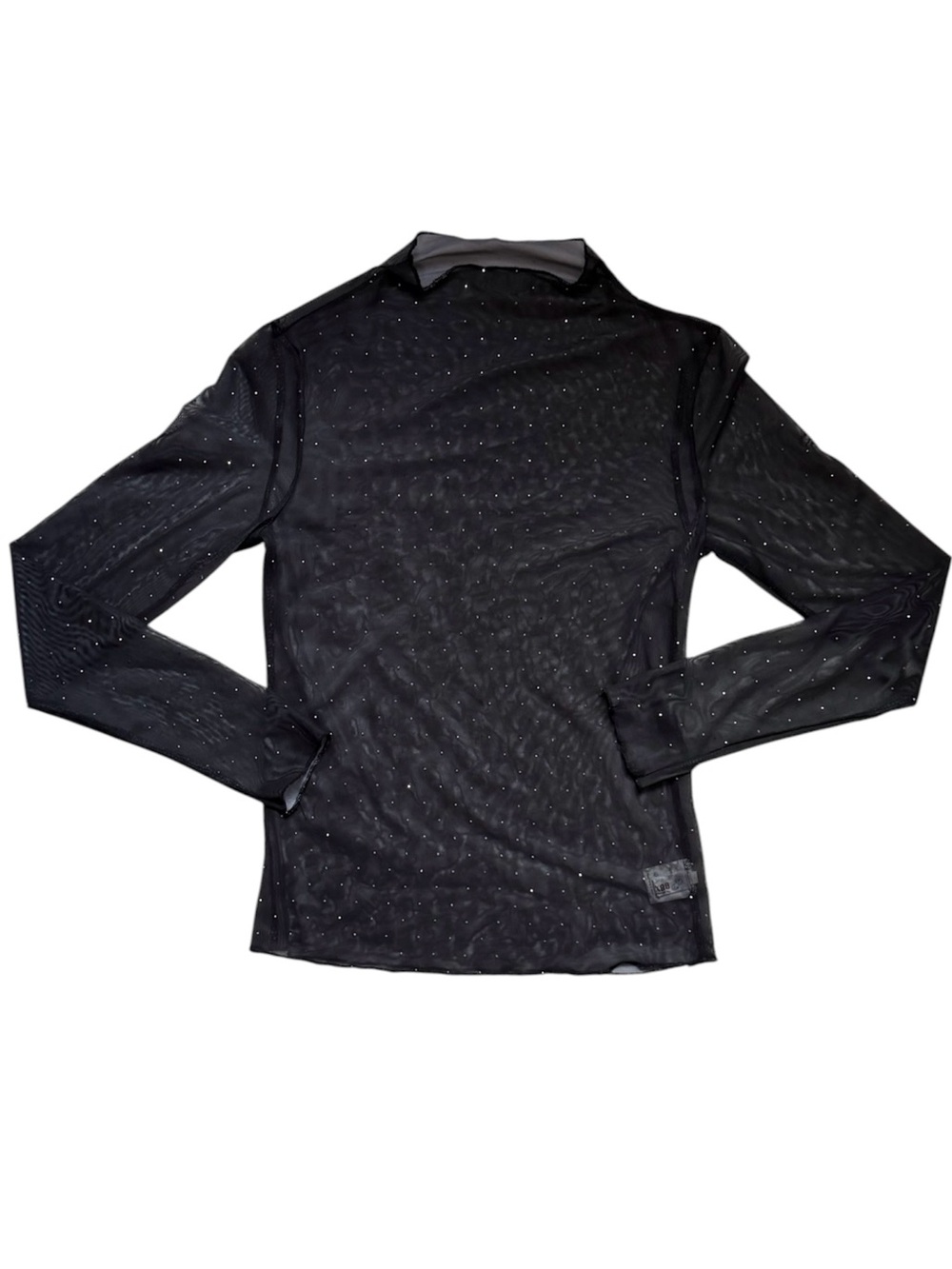 Women’s BBX Lephsnt Long-Sleeve Mesh rhinestone sparkle long sleeve top